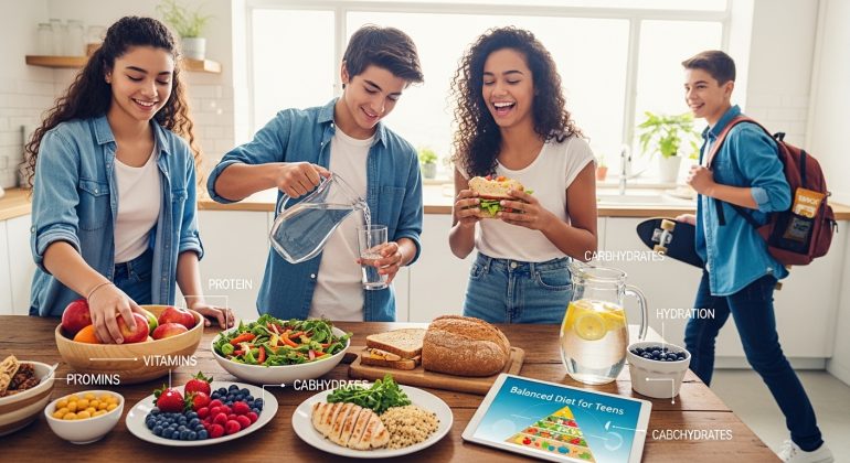مقاله رژیم غذایی در نوجوانان