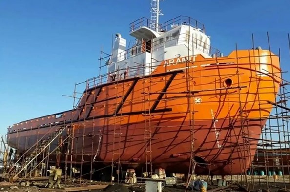 گزارش کارآموزی در مجتمع کشتی سازی و صنایع دریایی اروند