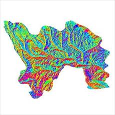 نقشه ی رستری جهت شیب شهرستان هشترود (واقع در استان آذربایجان شرقی)