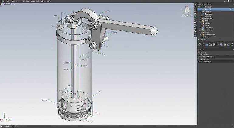 طراحی پمپ دستی در سالیدورک