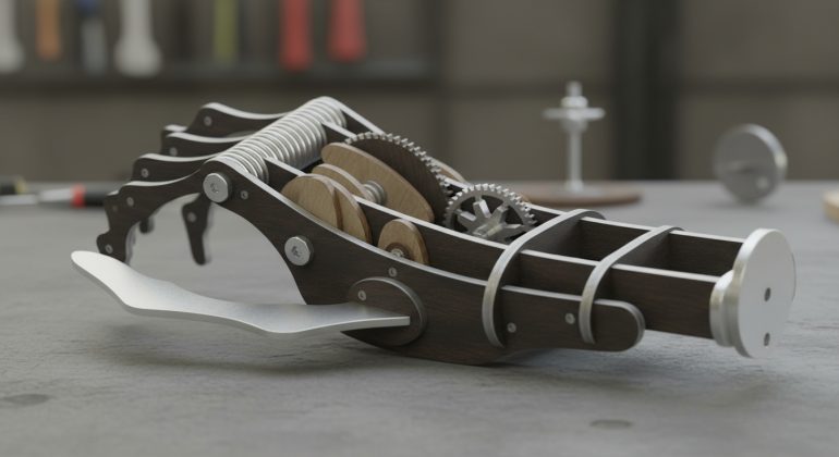 طراحی دست مکانیکی در سالیدورک