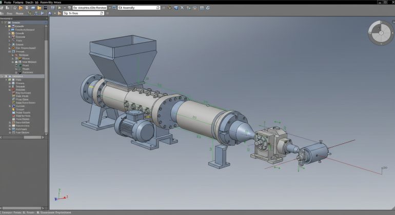 طراحی اکسترودر پوشش در سالیدورک