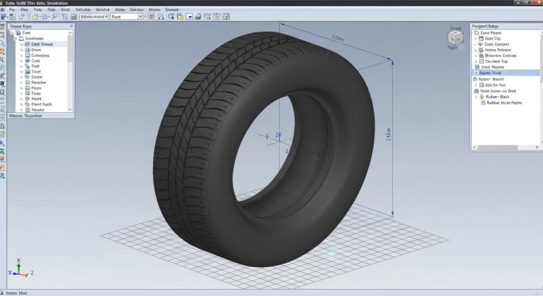طراحی تایر در سالیدورک
