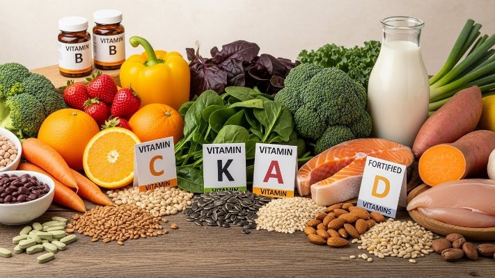تحقیق بررسی انواع ویتامین مورد نیاز بدن