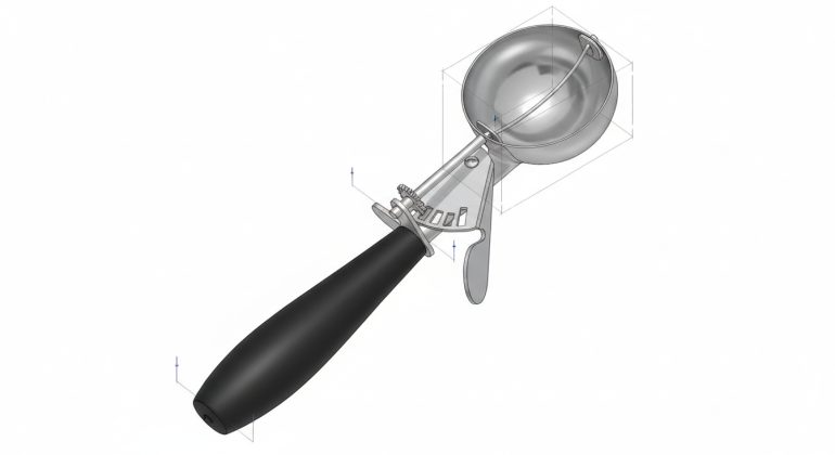 طراحی اسکوپ بستنی در سالیدورک