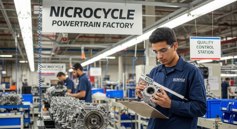 گزارش کارآموزی کنترل کیفی در کارخانه قوای محرکه نیکروسیکلت