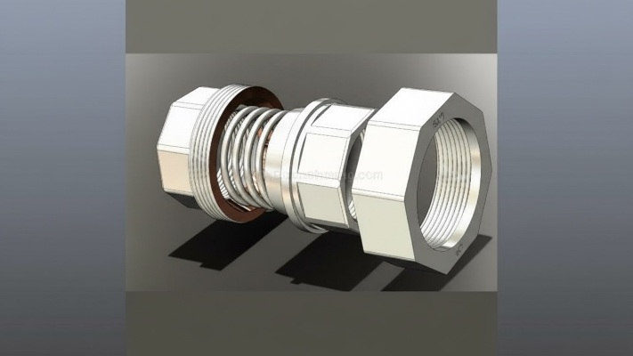 طراحی مهره ماسوره در SOLIDWORKS