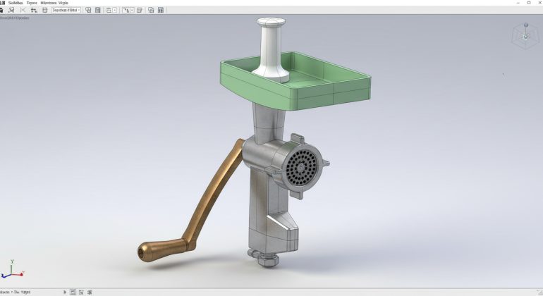 طراحی چرخ گوشت دستی در سالیدورک