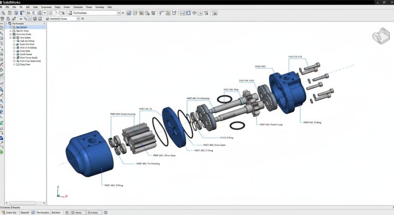 طراحی کمپرسور روغن در سالیدورک