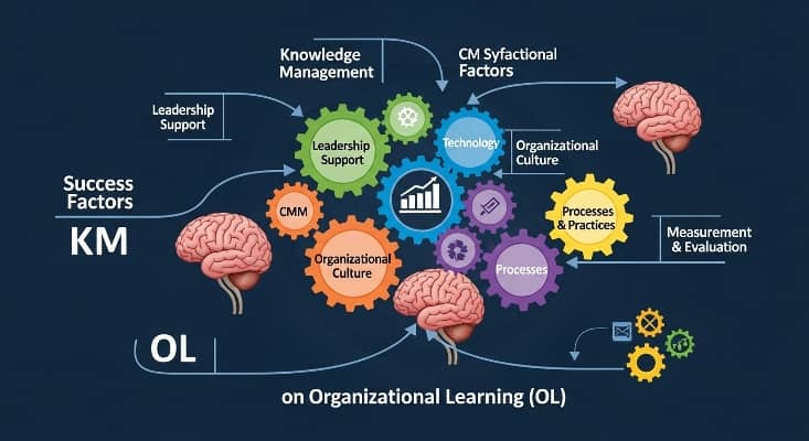 مقاله تاثیر عوامل کلیدی موفقیت مدیریت دانش بر یادگیری سازمانی