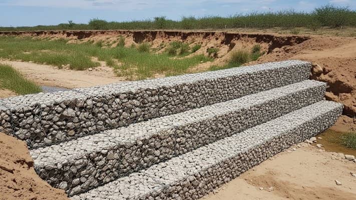 مقاله آبخیزداری، بند گابیونی منطقه دم چنار