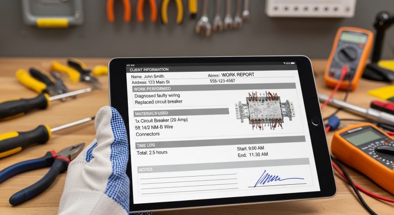 گزارش کار در شرکت الکتریکی