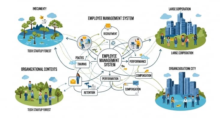 مقاله سیستم های مدیریت کارمند و بافت های سازمانی؛ رویکرد اکولوژی جمعیت