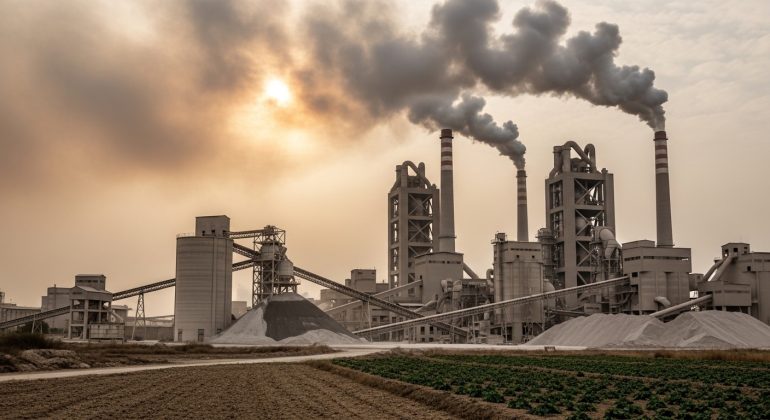 پاروپوینت آلودگی ناشی از کارخانه سیمان