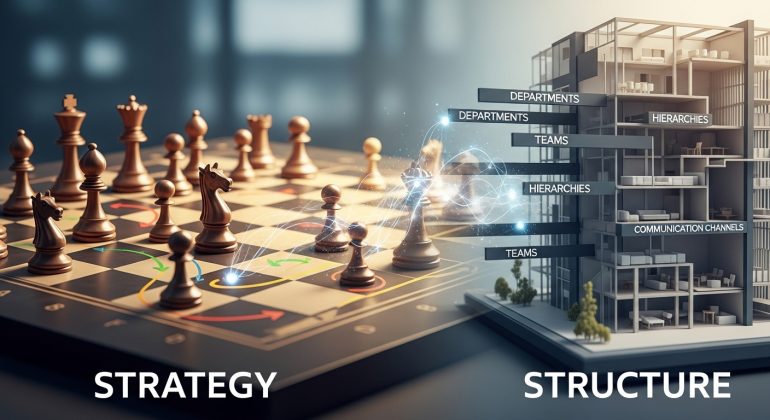 پاورپوینت رابطه استراتژی و ساختار