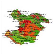 شیپ فایل کاربری اراضی استان قزوین