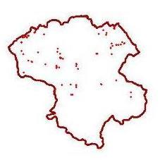 شیپ فایل زمین لغزش های استان زنجان