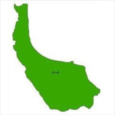 شیپ فایل محدوده سیاسی استان گیلان