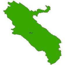 شیپ فایل محدوده سیاسی استان ایلام