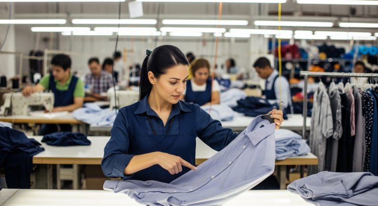 پروژه درس کنترل کیفیت در یک کارگاه پوشاک