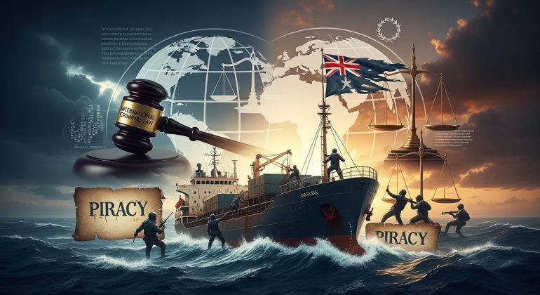 مقاله دزدی دریایی و جایگاه آن در حقوق جزای بین الملل‎