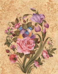 مقاله آثار نقاشی گل و مرغ