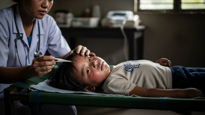 مقاله تب مالت در کودکان