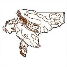 نقشه خطوط همدمای استان اصفهان