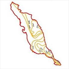 نقشه منحنی های هم تبخیر استان بوشهر