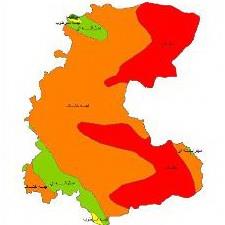 نقشه طبقات اقلیمی استان مرکزی