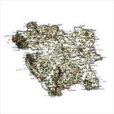 شیپ فایل روستاهای استان کردستان