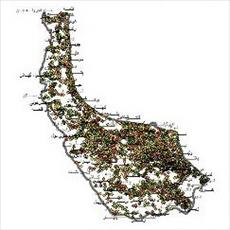 شیپ فایل روستاهای استان گیلان