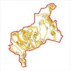 نقشه منحنی های هم تبخیر استان یزد