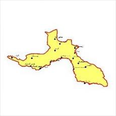 شیپ فایل شهرهای استان هرمزگان به صورت نقطه ای