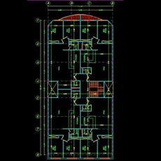 پلان معماری ساختمان مسکونی ۴۱۰ متری