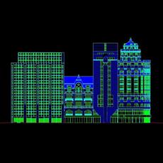 پروژه اتوکد طراحی نمای ساختمان