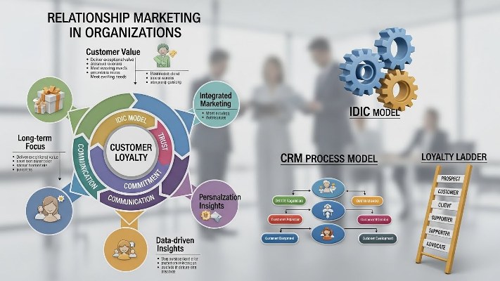 پاورپوینت اصول و مدل های بازاریابی رابطه ای در سازمان ها