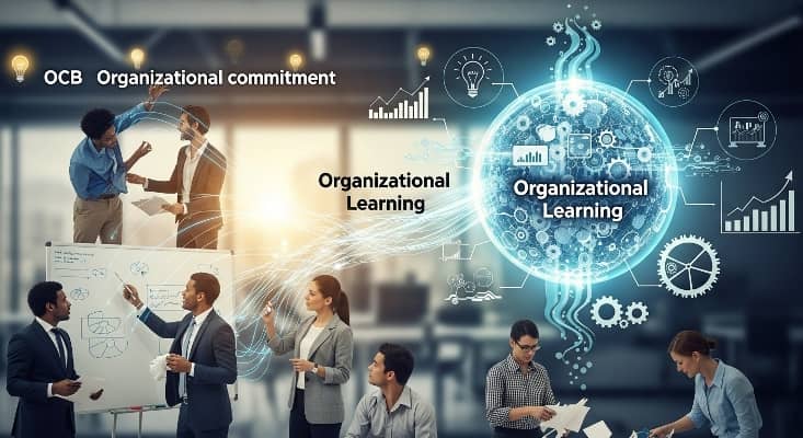 مقاله تاثیر رفتارهای شهروندی سازمانی و تعهدات سازمانی اعضا بر یادگیری سازمانی